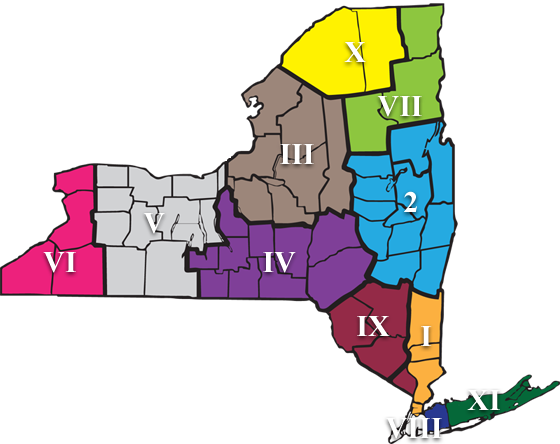 NYSPHSAA Section Map