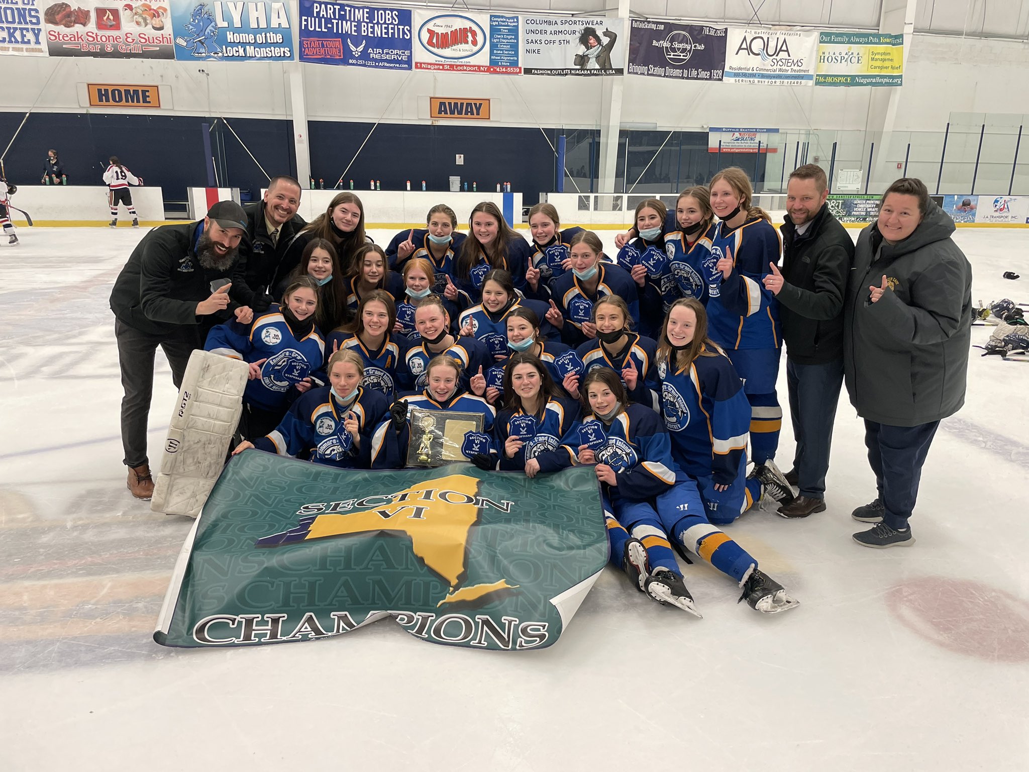 2021-22 Section VI Champions Kenmore Grand Island